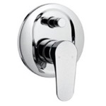 Remer L09US Contemporary Built-In Bath Shower Diverter In Brass, Rough-In Valve Included